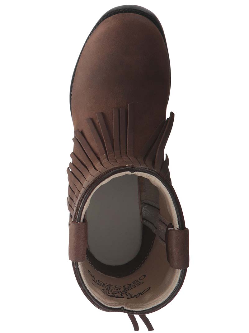 Old West 3125 Kids Western Fringe Boots - Comfortable Brown Cowboy Boots for Boys & Girls - Perfect for Rodeo, Halloween Costume & Country Dance