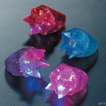 Spike Flashing Rings (12-Pack) - Fun and Safe Toy for Kids, Perfect for Parties, Gifts, and Outdoor Play
