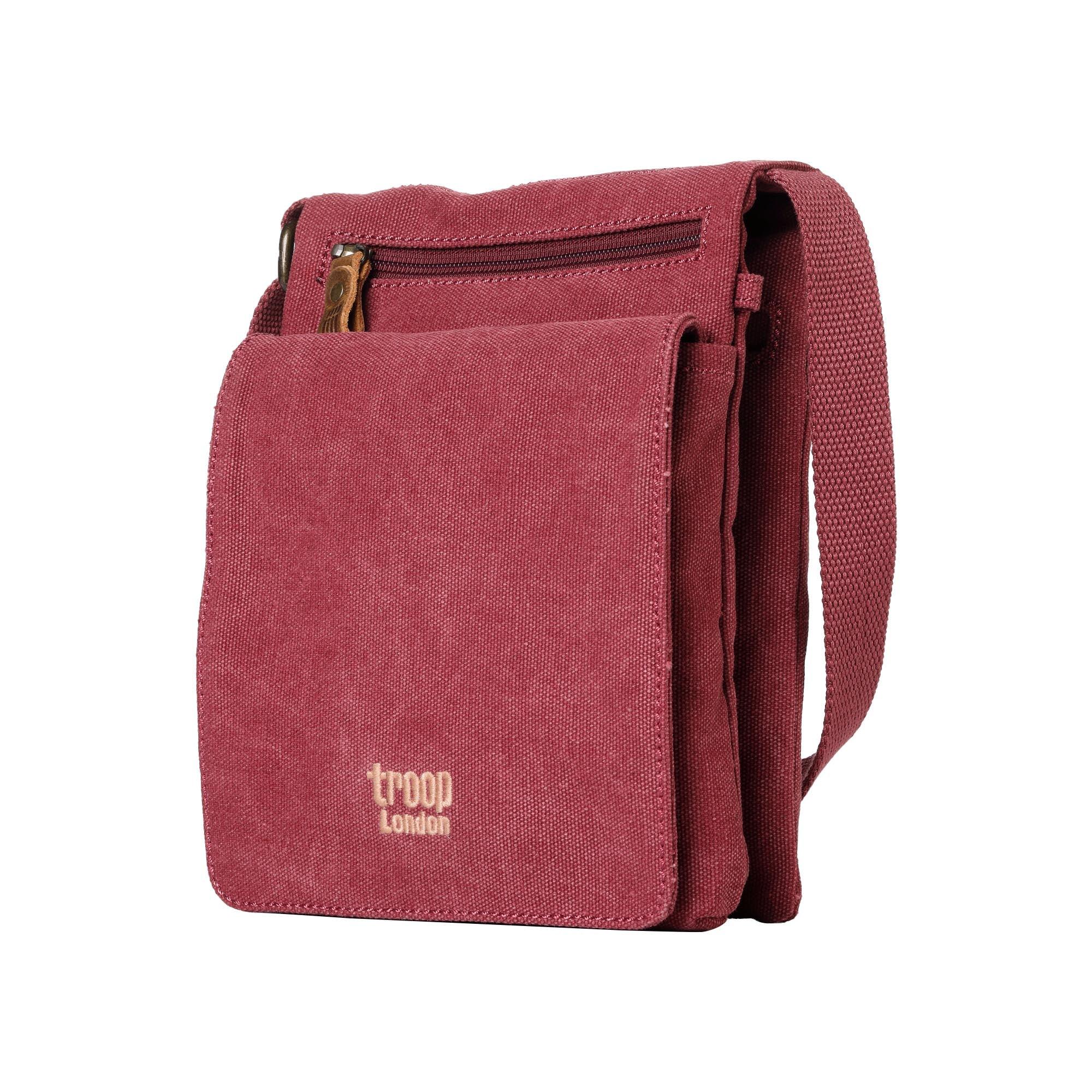 TRP0243 Troop London Classic Canvas Crossbody Bag for Men & Women - Stylish & Durable Everyday Shoulder Bag for Work, Travel & Casual Outings