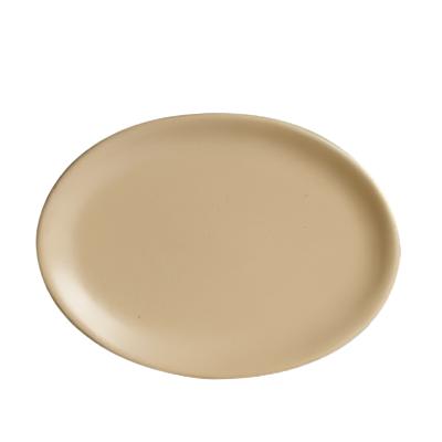 Steelite Anfora 8 x 6 Inch Oval Serving Platter - Durable Porcelain Dish for Entertaining - Perfect for Appetizers, Cheese & Charcuterie Boards - Set of 24/Case