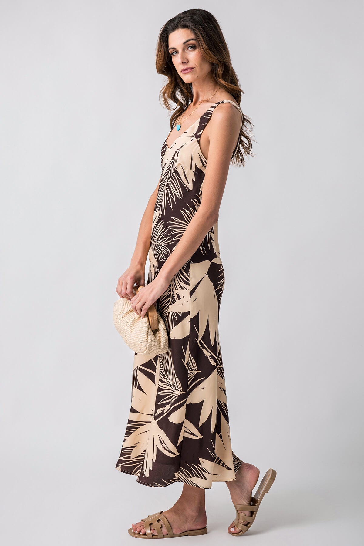 Z Supply Hana Palmera Maxi Dress - Women's Floral Boho Summer Dress for Beach, Vacation & Casual Wear