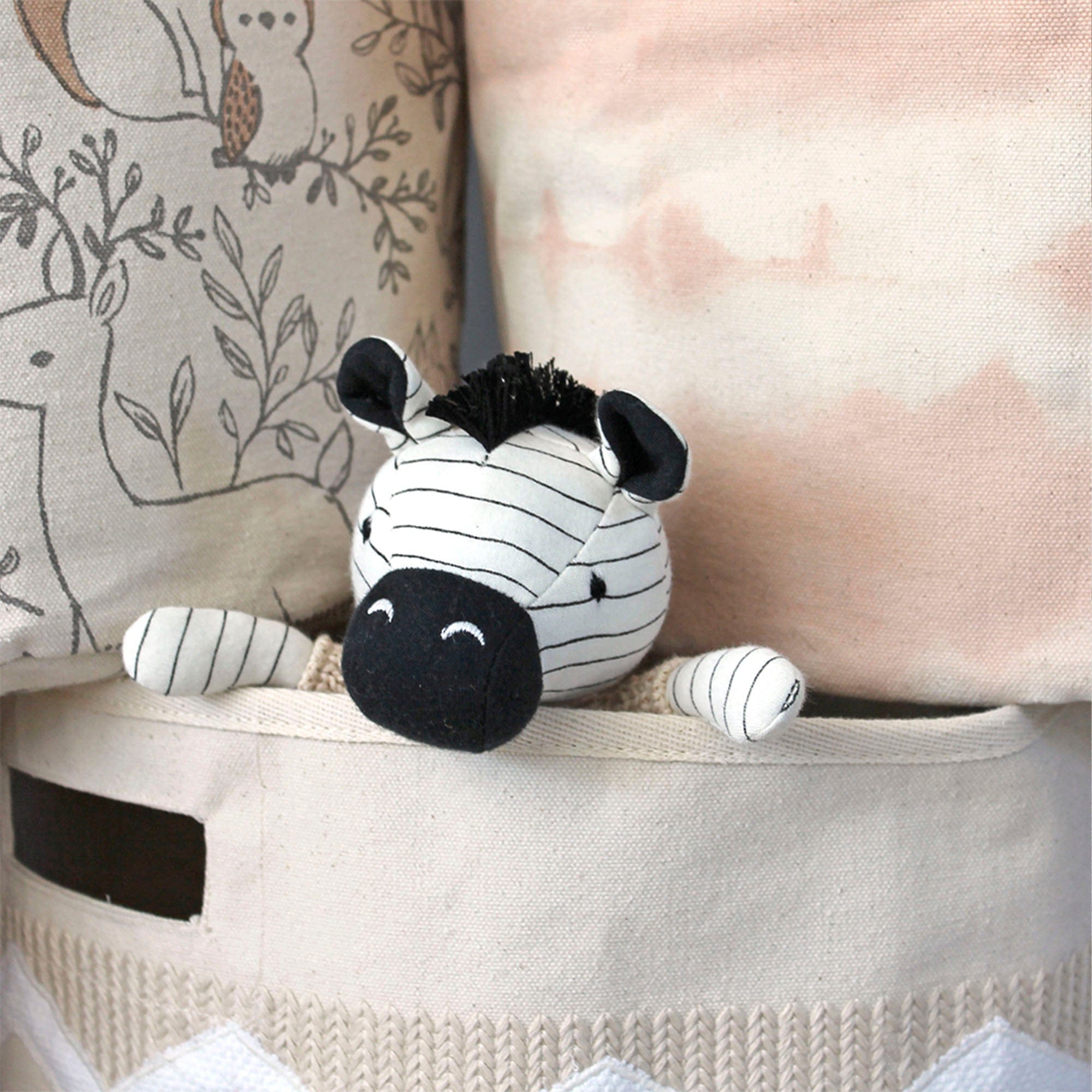 Cute Zulu Zebra Plush Stuffed Animal Toy for Babies & Toddlers - Soft Cuddly Nursery Decor, Baby Shower Gift, and Comfort Toy for Kids