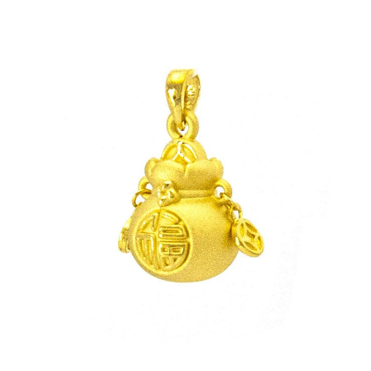 24K Gold Pendant Fortune Bag - Elegant Jewelry for Women, Real Gold Plated Necklace, Perfect Gift for Birthday, Anniversary & Special Occasions | Ideal for Parties, Weddings & Everyday Wear