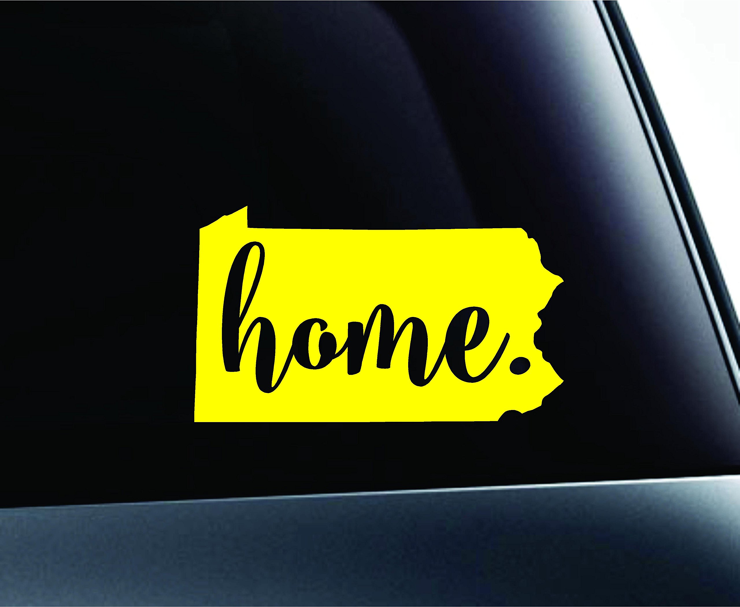 Pennsylvania State Harrisburg Sticker Decal for Car, Laptop - Yellow