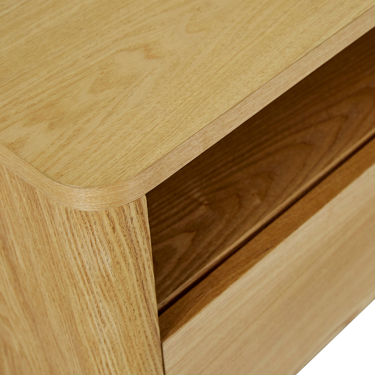 Modern Open Bedside Table - Minimalist Nightstand with Storage Shelf for Bedroom, Living Room & Office - Perfect for Small Spaces, Books, Alarm Clock & Decor