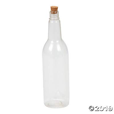 Sand Art Plastic Bottles - Set of 12 with Corks for DIY Kids Crafts - Perfect for Birthday Parties, Classroom Activities & Sensory Play