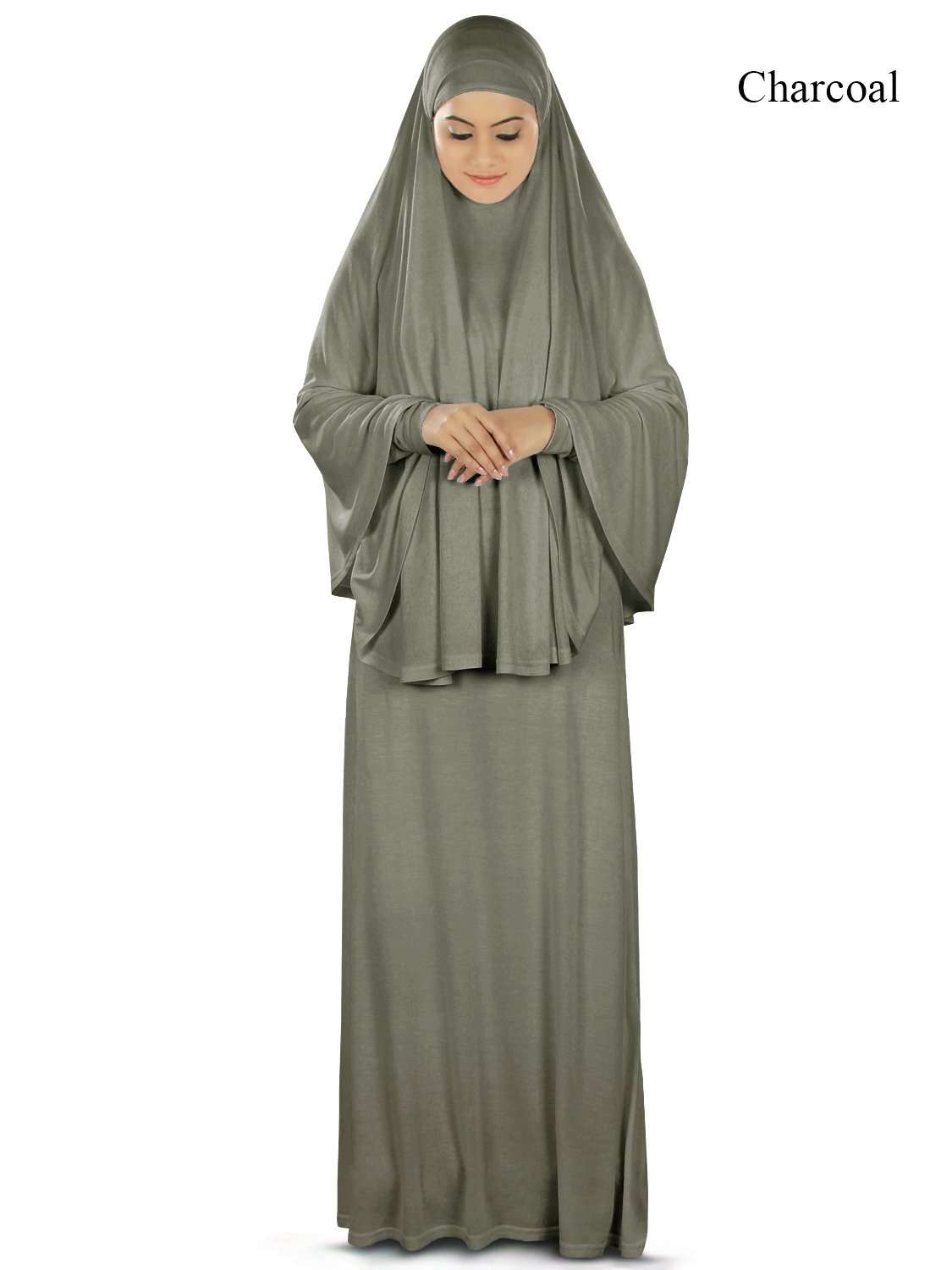 Dua Prayer Set - Soft Viscose Jersey Khimar & Full Sleeve Dress for Women | Islamic Modest Wear | Perfect for Salah, Mosque & Daily Worship