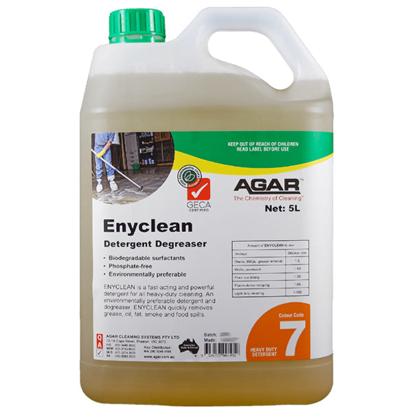 Enyclean Concentrated Degreaser & Detergent - Powerful Cleaning Solution for Kitchen, Garage & Industrial Use | Fast-Acting Stain Remover