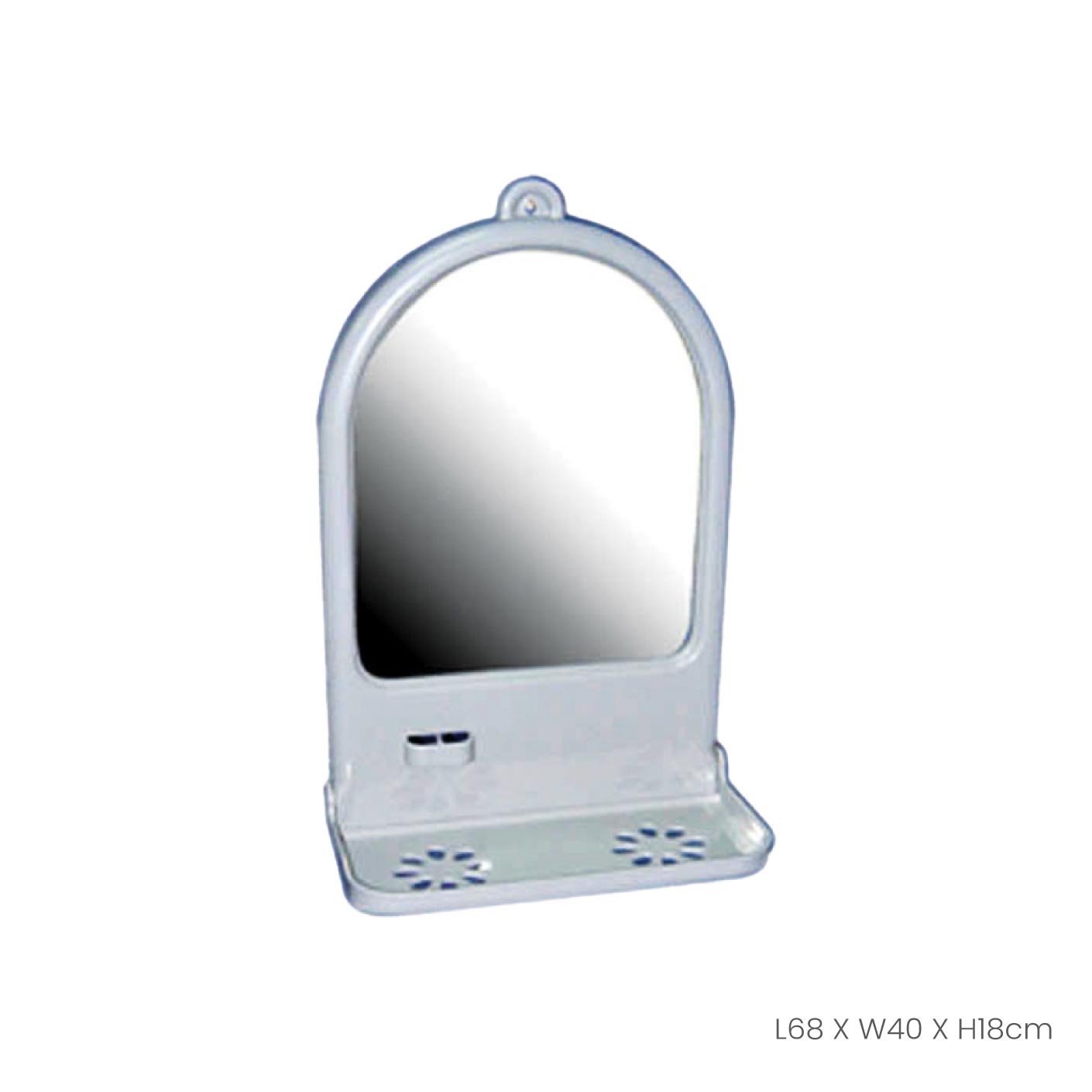 Stylish No.1 (8914) Beauty Wall Mirror - Perfect for Vanity, Bedroom, and Bathroom Decor