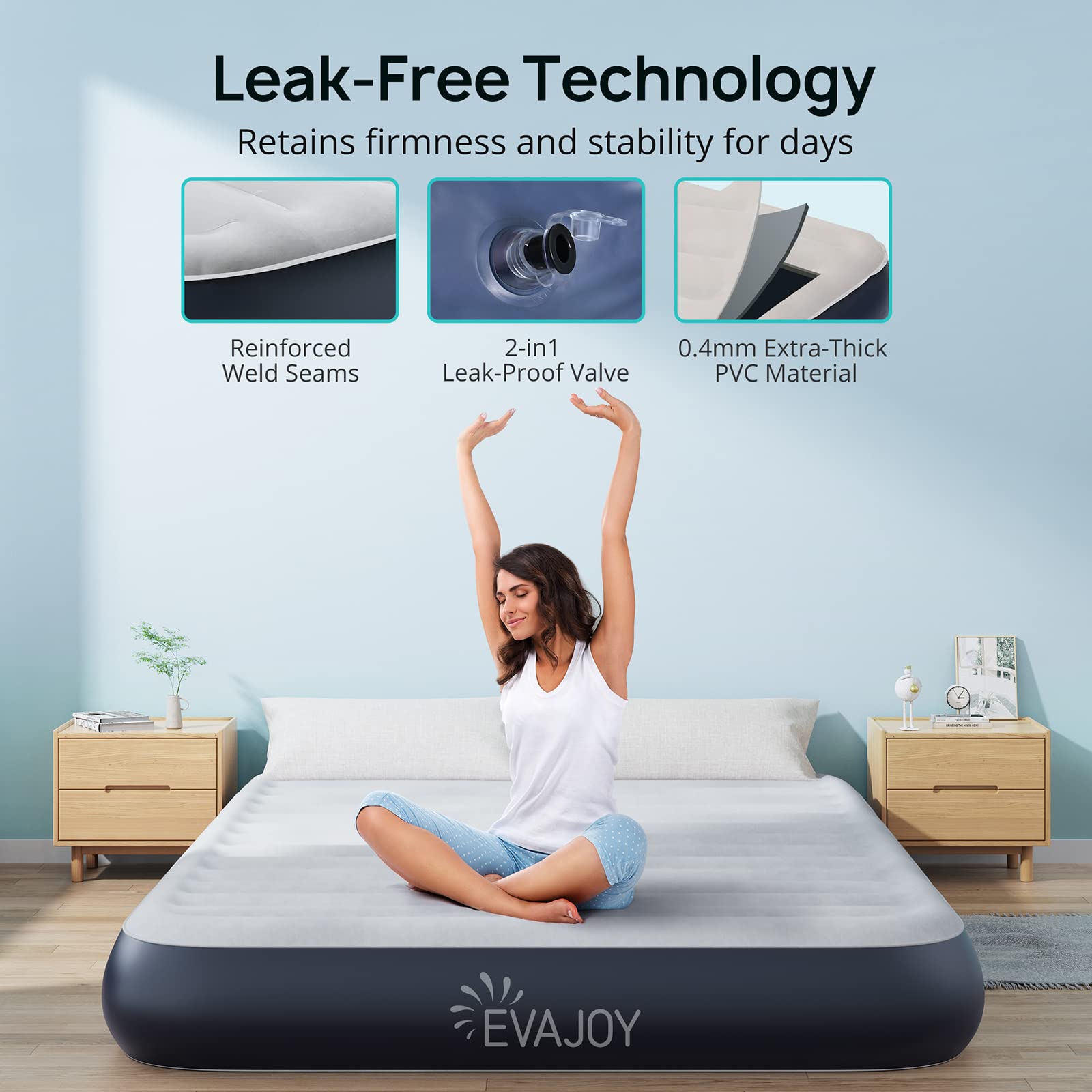 Evajoy Queen Air Mattress for Camping - 80