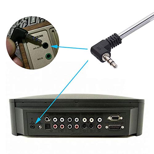 Bingfu 2-Pack Mini FM Radio Antenna 3.5mm Male Telescopic Antenna for Portable Radios, Home Stereo Receivers & Bose Systems - Enhance Indoor/Outdoor FM Signal for Clear Audio (Ideal for Home Theater, Car Audio & Emergency Radio Use)