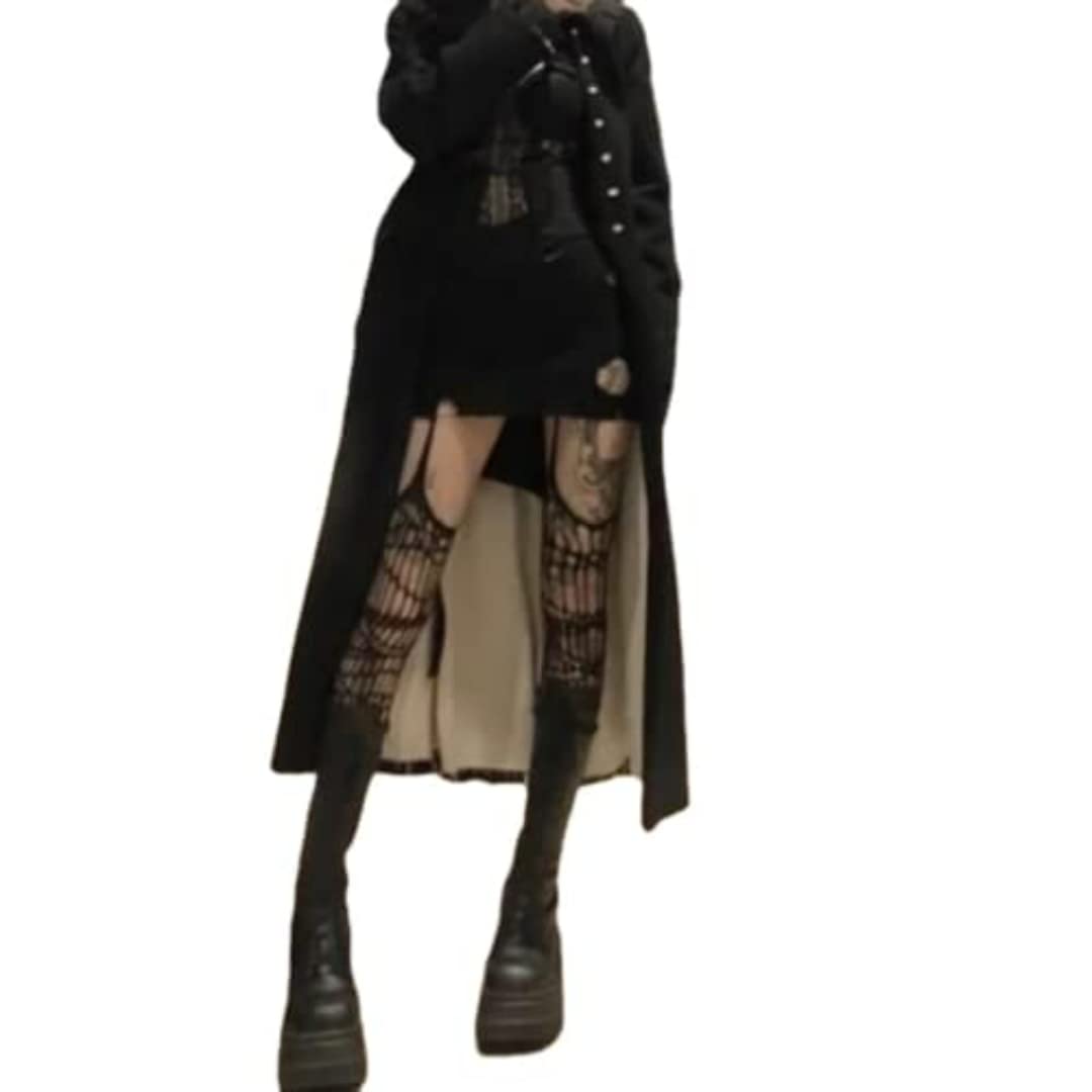 2 Pack Ripped Gothic Tights for Women - Punk Fishnet Stockings for Gothic Fashion & Alternative Clothing | Perfect for Halloween, Cosplay & Dark Aesthetic Outfits