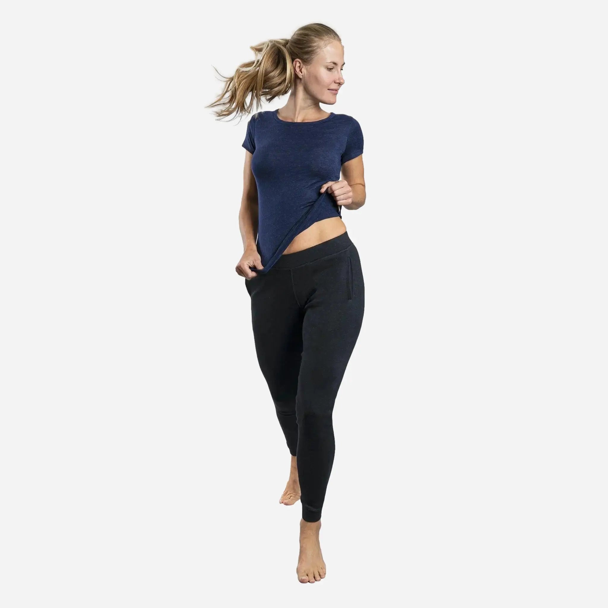 Premium Women's Alpaca Wool Joggers - Ultra Soft 300 Lightweight Fleece Lounge Pants for Yoga, Travel & Winter Comfort