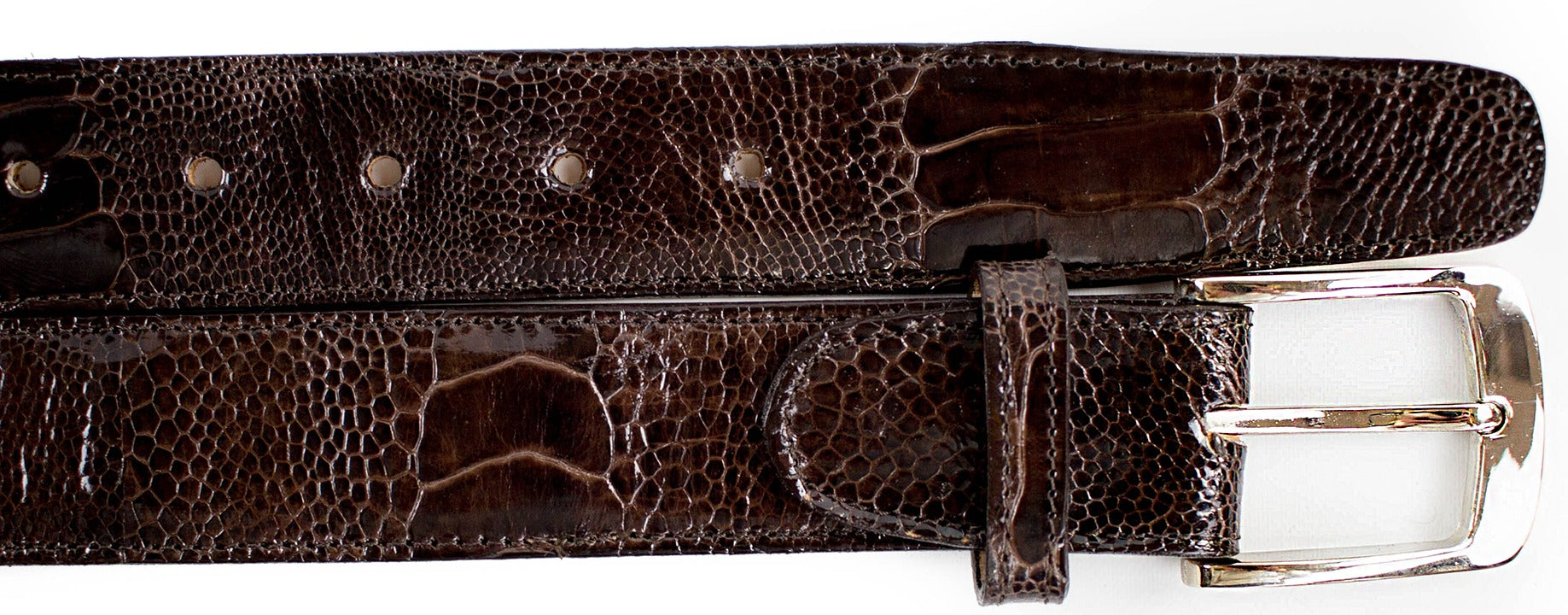 Belvedere Genuine Ostrich Leather Belts for Men - 12 Premium Colors - Classic & Western Style Dress Belts for Business, Casual & Cowboy Fashion