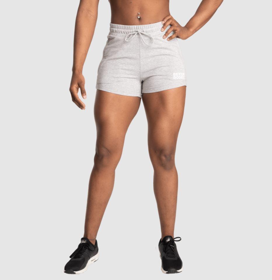 Better Bodies Empire Sweatshorts for Men - Light Grey Athletic Shorts with Pockets | Gym Workout, Running, Lounge & Casual Wear