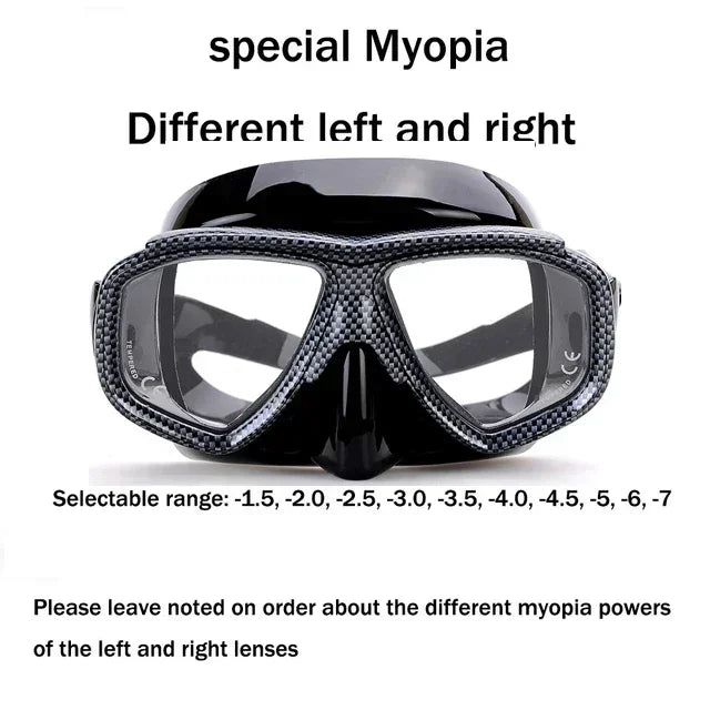 Aleefa Unisex Swim Goggles with Tempered Glass Lens & Silicone Frame - Anti-Fog Myopic Swimming Mask 64203 for Adults & Kids - Perfect for Pool, Beach, and Competitive Swimming