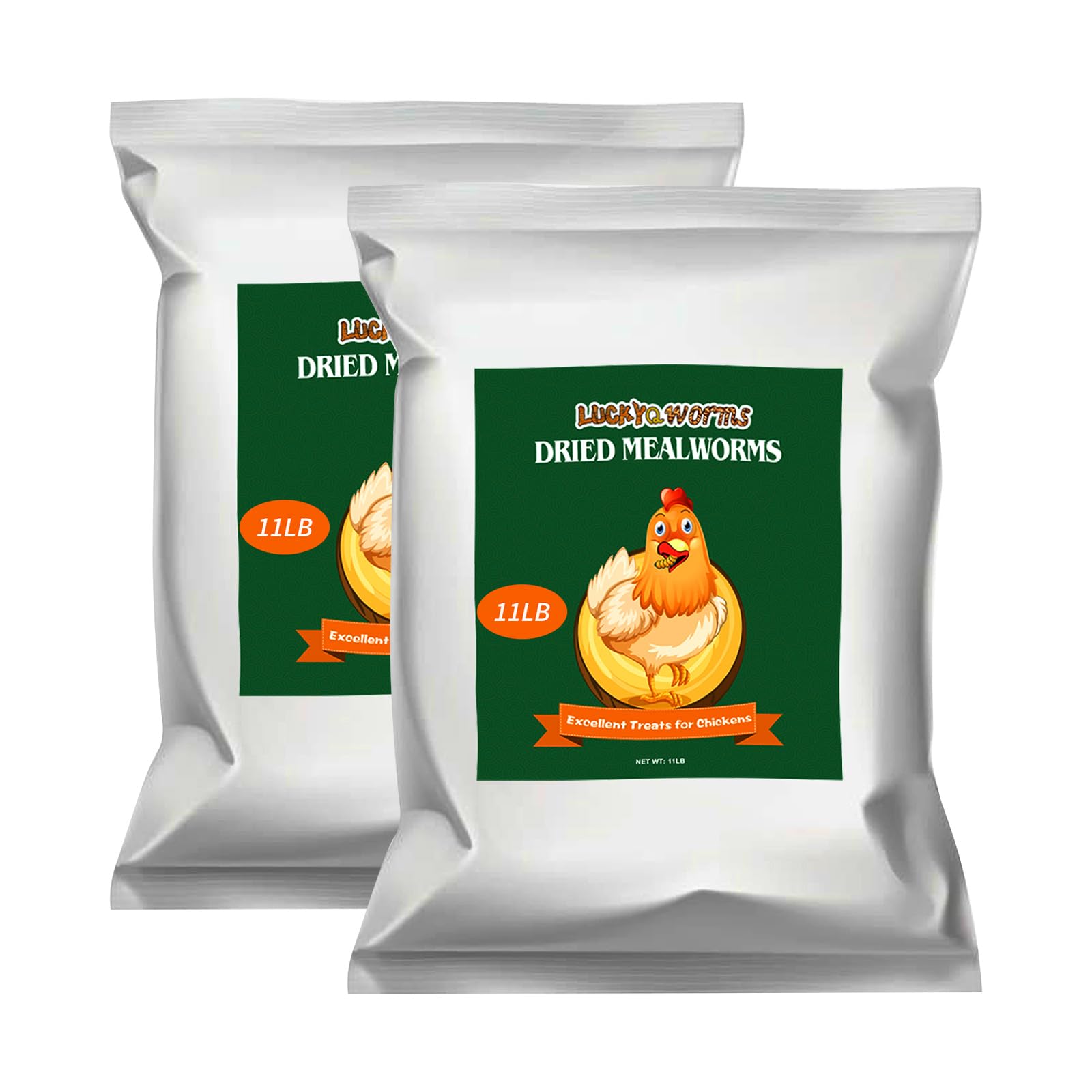 Premium Dried Mealworms 22Lbs Bulk - High Protein, 100% Non-GMO Natural Animal Feed for Birds, Chickens, Turtles, Fish, Hamsters & Hedgehogs - Perfect for Backyard Poultry, Wild Bird Feeding & Pet Nutrition