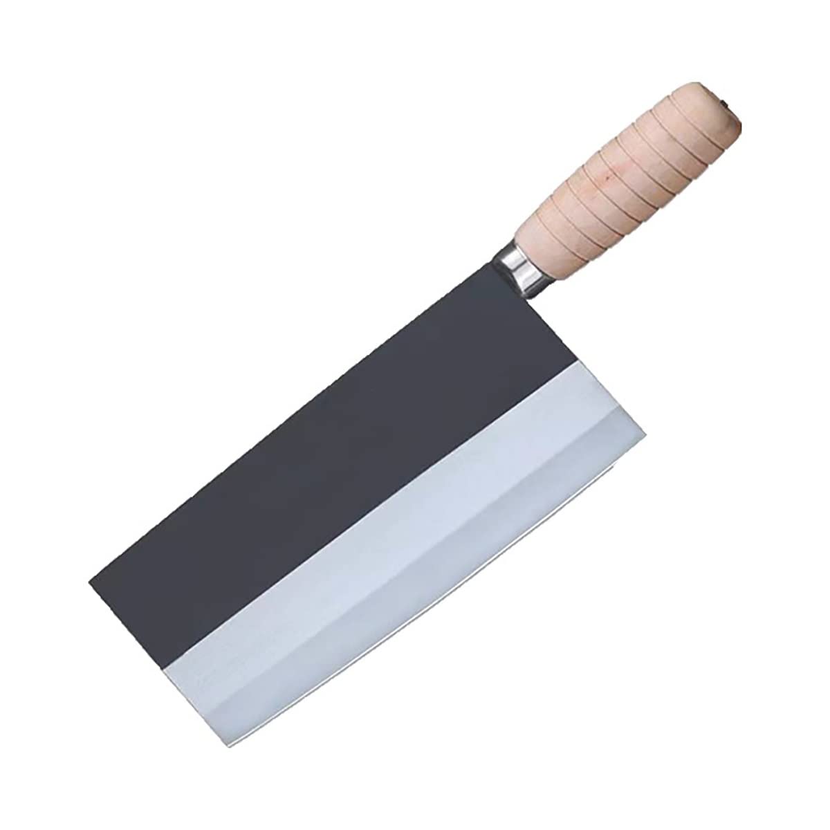 Professional Handmade Carbon Steel Chinese Cleaver Knife with Wooden Handle - Meat Cleaver, Chef Knife for Kitchen, Perfect for Chopping, Slicing, and Dicing