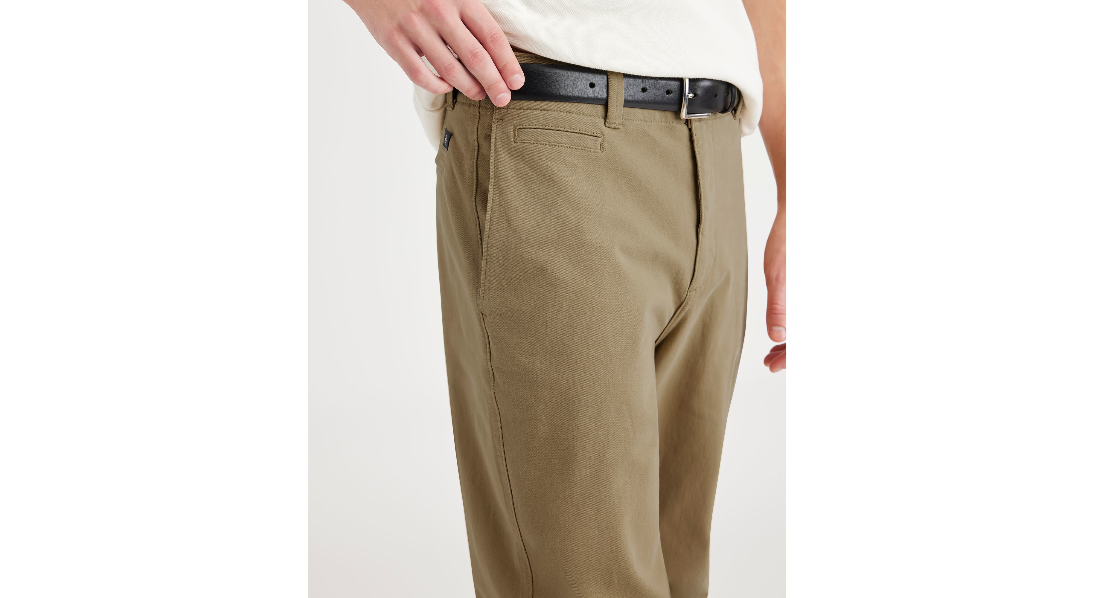 Alpha Chino Straight Fit Men's Pants - Comfortable & Stylish Casual Dress Pants for Office, Business, and Everyday Wear