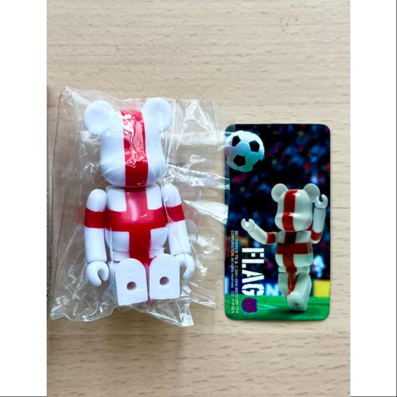 Bearbrick Series 13 FLAG England 100% Collectible Vinyl Art Toy - Limited Edition British Flag Design for Display & Home Decor