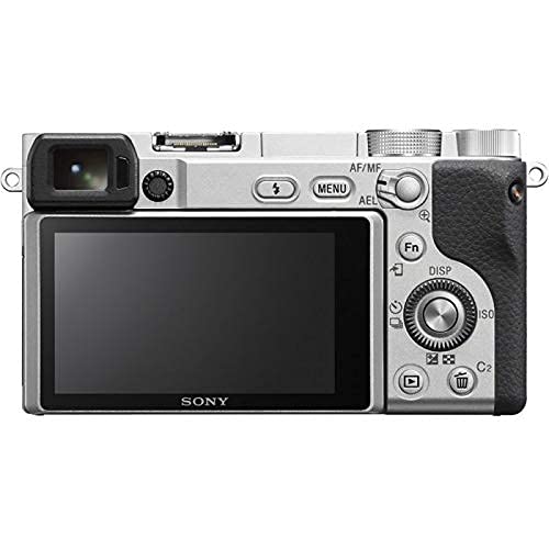 Sony Alpha A6400 Mirrorless Digital Camera Body Only - Wi-Fi & NFC, Silver (Renewed) | Perfect for Vlogging, Travel Photography & Content Creation