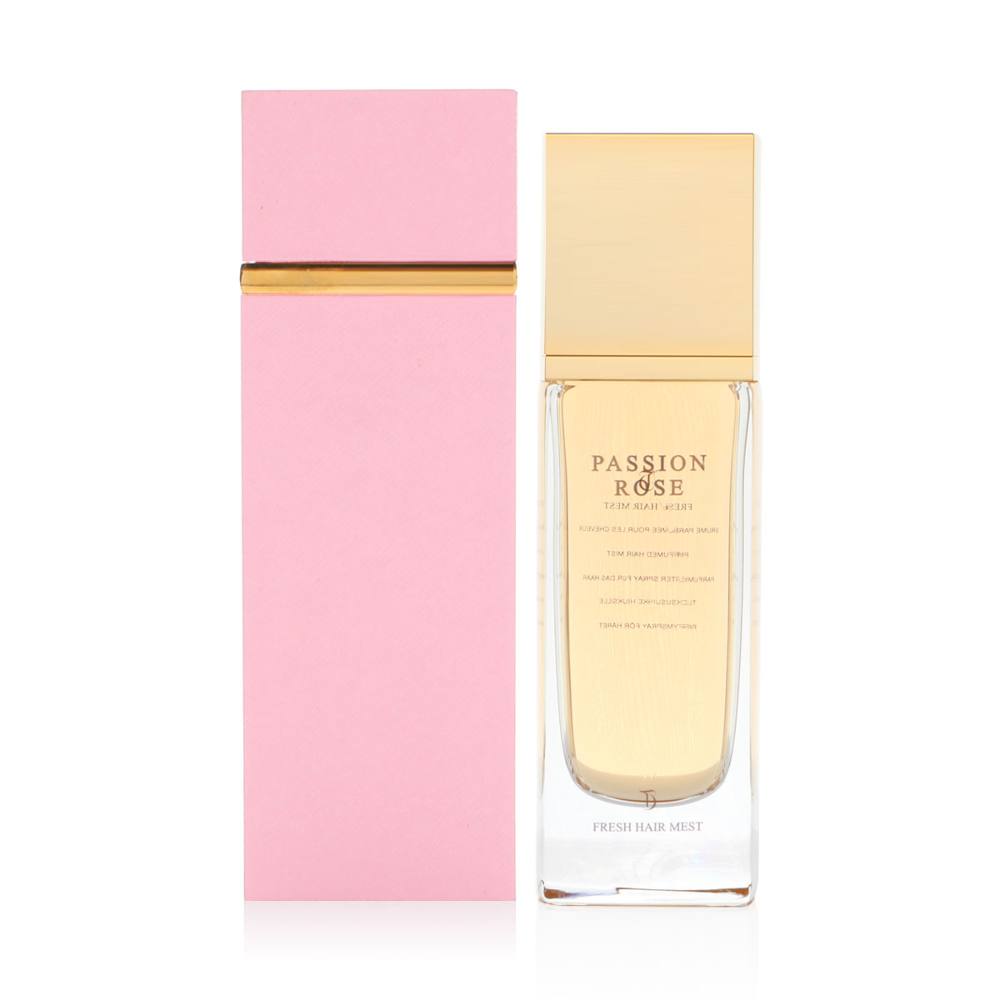 Passion Rose Hair Mist 70ml - Hydrating & Shine Enhancing Hair Perfume Spray for Women - Perfect for Daily Use, Special Occasions & Travel