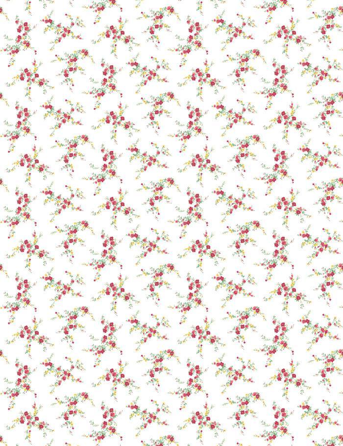Jolene Red Floral Wallpaper by Wallshoppe - Premium Peel and Stick Removable Wallpaper for Bedroom, Living Room & Home Decor