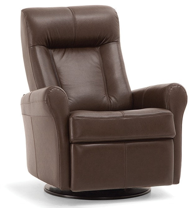 Yellowstone II Power Swivel Glider Recliner Chair - 360 Degree Rotating Massage Electric Lift Chair for Living Room, Bedroom & Home Theater (Brown) - Perfect for Relaxing, Napping & Watching Movies