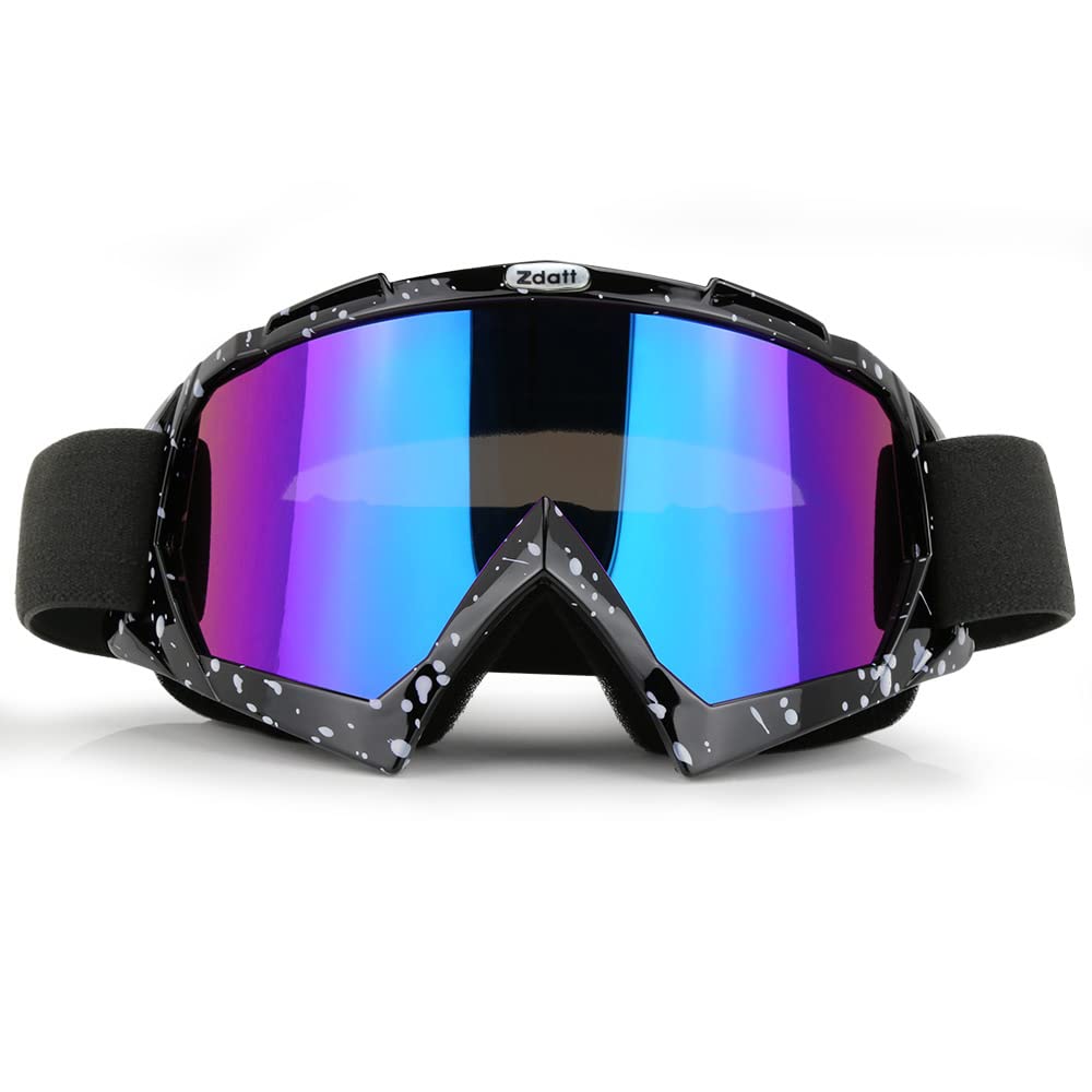 Motorcycle Goggles for Men & Women - Anti-Fog UV Protection Adjustable Tactical Riding Glasses for Dirt Bike, ATV, Motocross & Offroad - Perfect for Military, Combat & Outdoor Adventure Sports