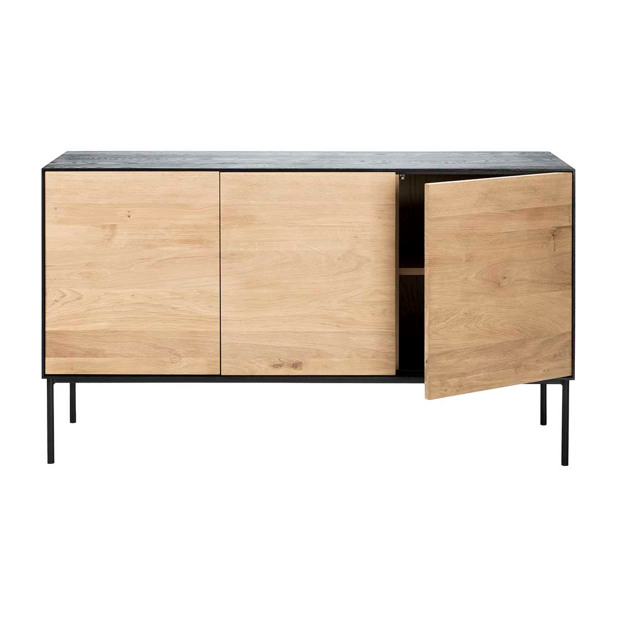 Blackbird 3-Door Sideboard Cabinet - Modern Wooden Storage Buffet for Dining Room & Living Room - Perfect for Home Organization & Stylish Decor