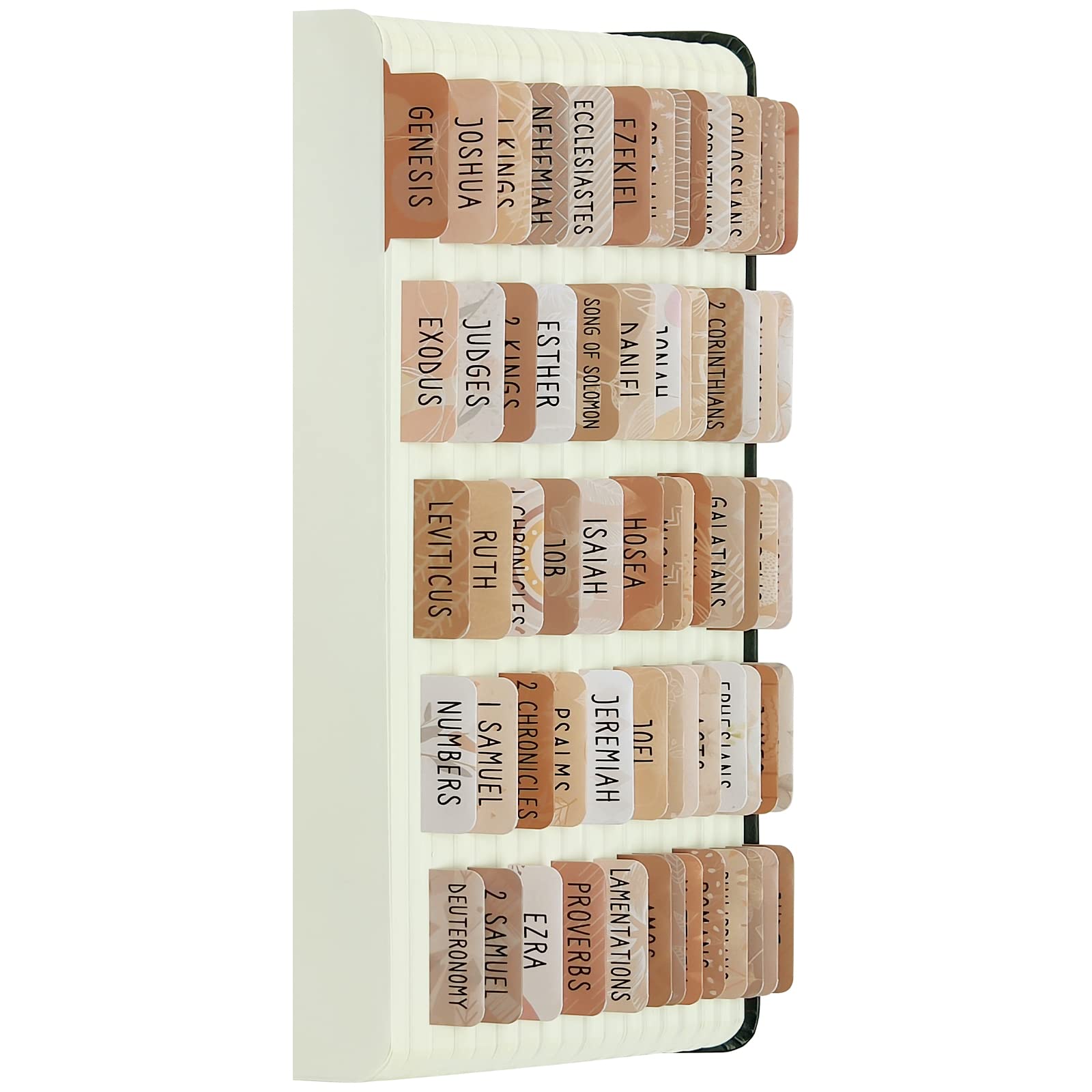 ZIEYOMI Bible Tabs Set - 66 Large Print Index Tabs for Old & New Testament with 14 Blank Journaling Tabs - Perfect Bible Study Accessories for Women & Men - Ideal for Personal Devotion, Scripture Journaling and Church Bible Study Groups