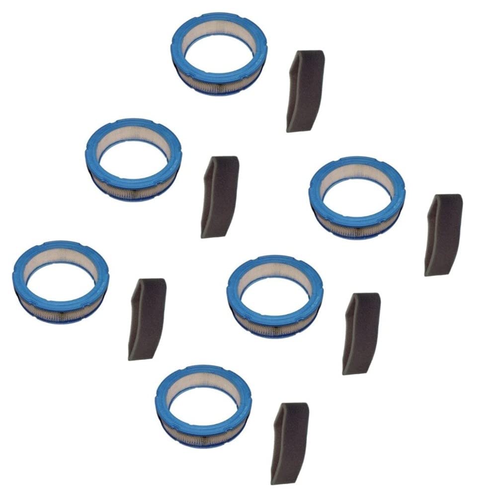 RAParts (6) Air Filter & Pre Filter Compatible with Briggs and Stratton Models 350700 351400 351700 400400-422400 – Perfect for Lawn Mowers, Generators & Small Engines