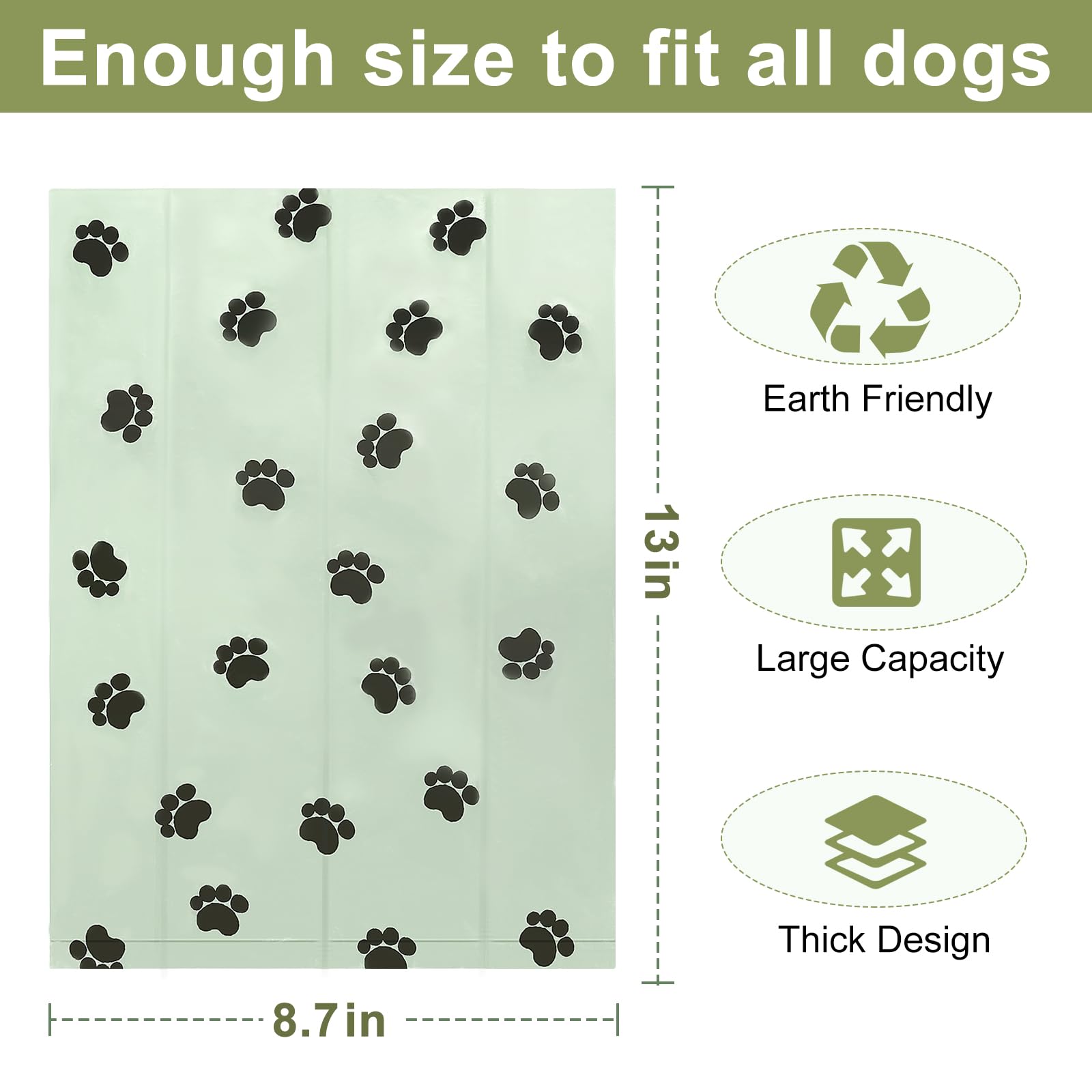 **Extra Thick Scented Dog Poop Bags - 180 Count, Biodegradable Waste Bags for Dogs, Leak-Proof & Durable for Pooper Scooper, Outdoor Walking, Travel & Park Cleanup**    *(Perfect for Daily Walks, Hiking, Camping & Pet Travel – Keep Your Neighborhood Clean!)*
