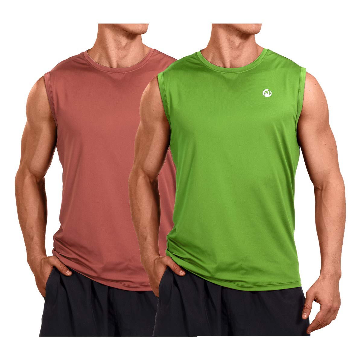 M MOTEEPI Men's Sleeveless Muscle Shirts - Quick Dry Workout Tank Tops for Gym & Athletic Training - Breathable Fitness Shirts for Running, Weightlifting & Summer Outdoor Activities