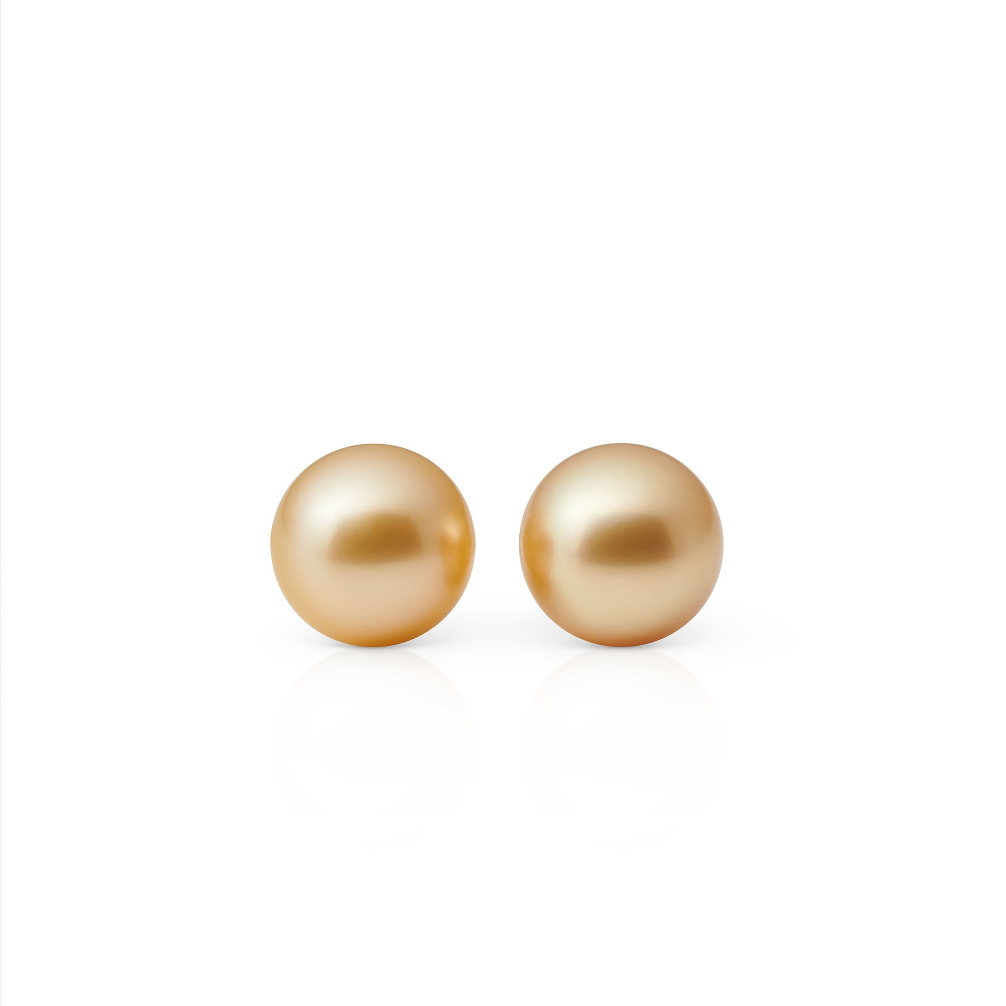 9mm Golden South Sea Pearl Earrings for Women – Luxury Stud Earrings, 18K Gold Plated, Elegant Gift for Wedding, Anniversary & Special Occasions