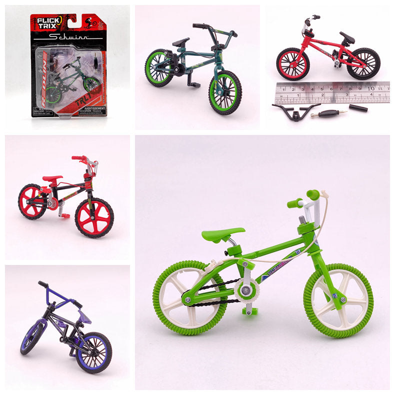 Premium Finger Bike FLICK TRIX Mini BMX Diecast Model Toy - Collectible Miniature Bicycle for Kids & Adults - Perfect for Office Desk Decor, Stress Relief, and Gift Giving