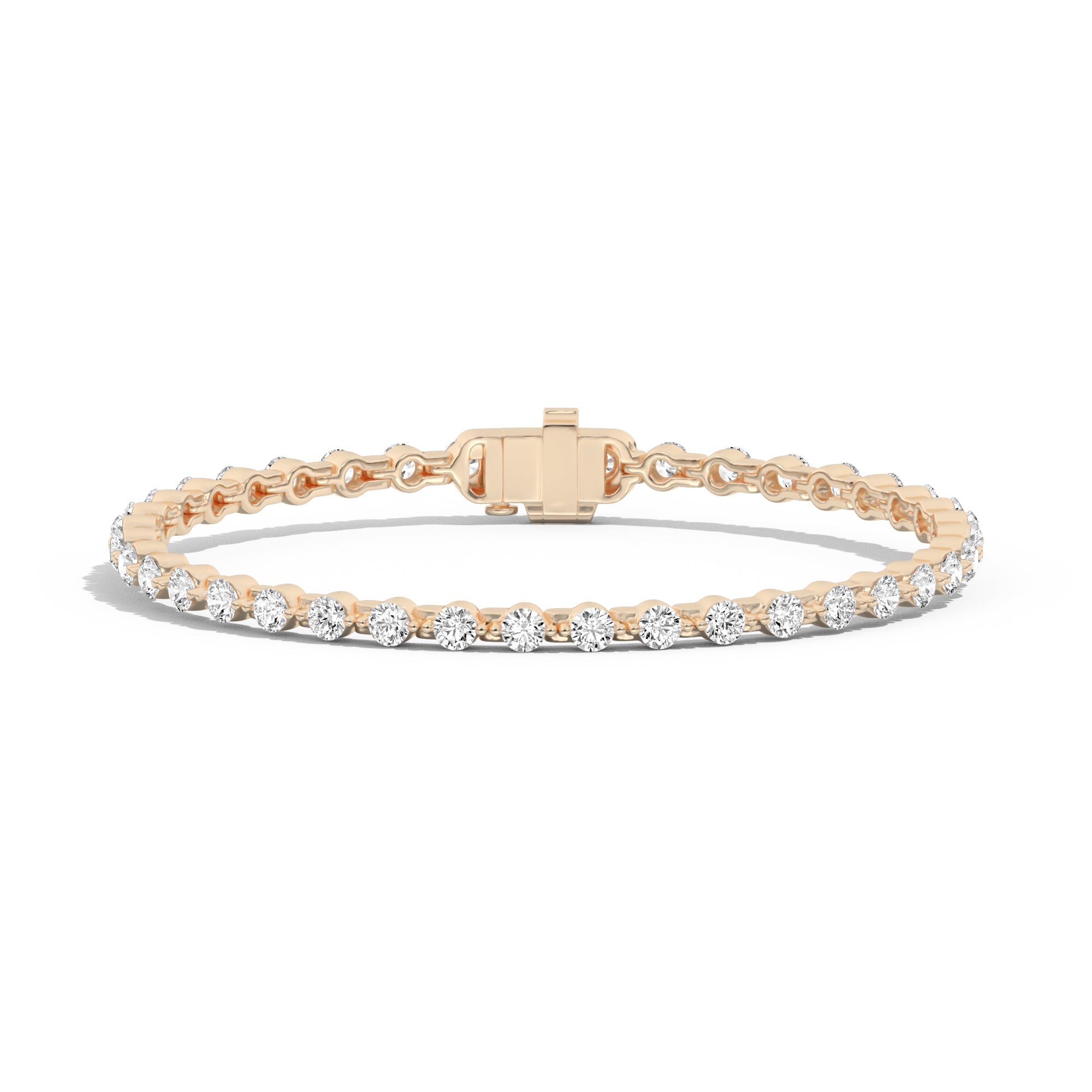 3mm Invisible Set Diamond Tennis Bracelet for Women - Elegant & Dainty Jewelry Gift for Anniversary, Wedding, Party & Special Occasions