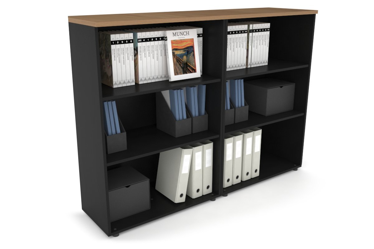 Modern Open Bookcase Shelf - 1600W x 1170H x 350D - Sturdy Storage Unit for Home Office, Living Room & Bedroom Organization