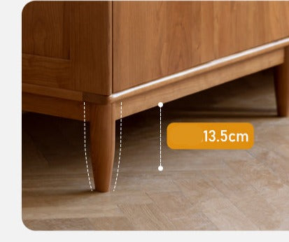Solid Oak and Cherry Wood Wardrobe - Elegant and Durable Closet for Bedroom, Living Room, or Walk-In Closet Storage