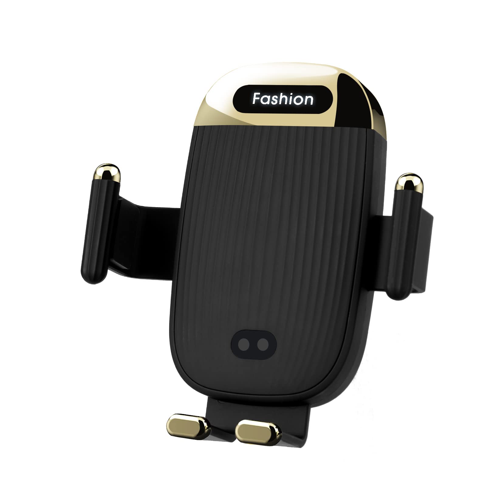 15W Qi Fast Wireless Car Charger Mount - Auto Clamping Phone Holder for iPhone 13/12/11/XS/XR/8 & Samsung S22/S21/S20/Note 20 - Smart Sensor Air Vent Car Mount - Perfect for Commuting, Road Trips & Hands-Free Charging (Black)