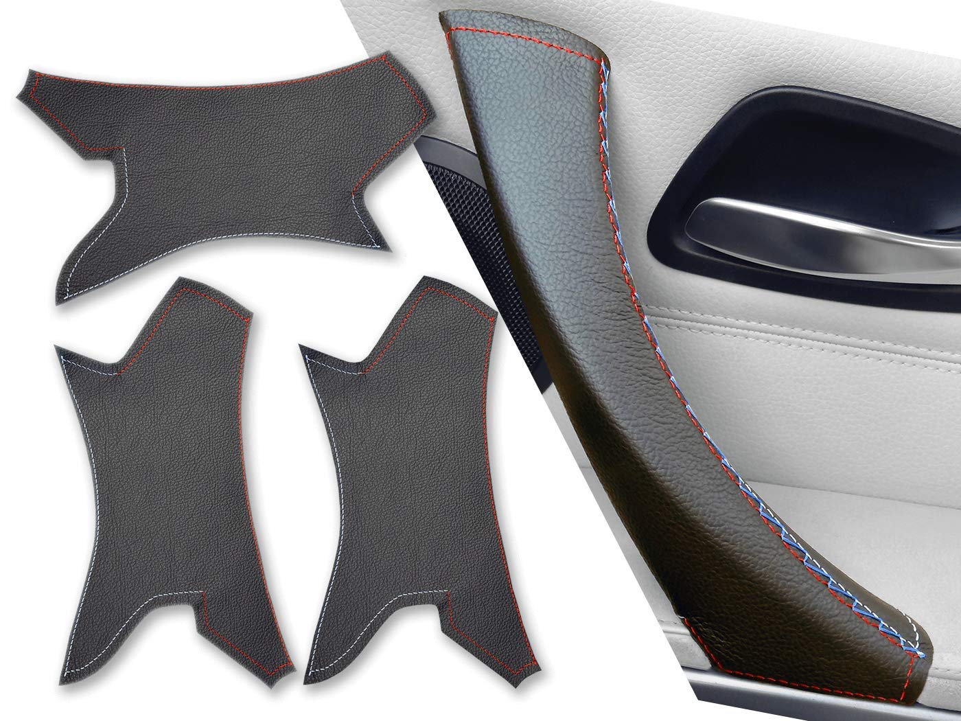 BMW E90 E91 E92 M3 Interior Door Handle Set - 3Pcs LHD Kit for 3 Series - Perfect for Car Interior Upgrade