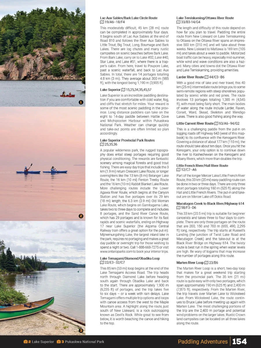Backroad Mapbooks Northeastern Ontario 6th Edition - Detailed Road & Trail Maps for Outdoor Adventures, Hiking, Camping & Road Trips in Canada