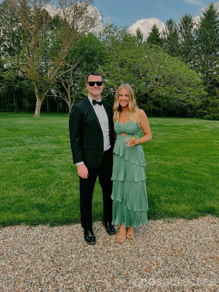 Elegant Green A-Line Sweetheart Long Party Prom Dresses for Women - Formal Evening Gowns with Flowy Skirt - Perfect for Homecoming, Prom Night, and Special Occasions - Style 13642