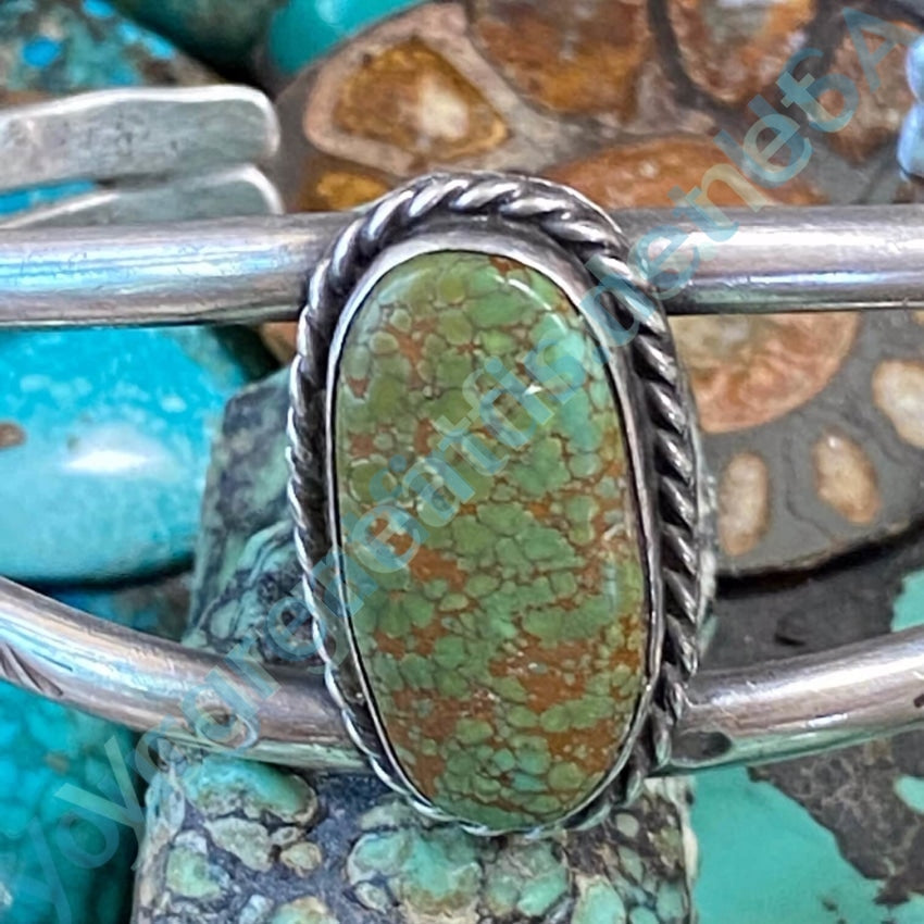 Authentic Navajo Sterling Silver Turquoise Bracelet No.8 - Handmade Native American Jewelry for Women, Boho Chic Accessories for Casual Wear & Special Occasions