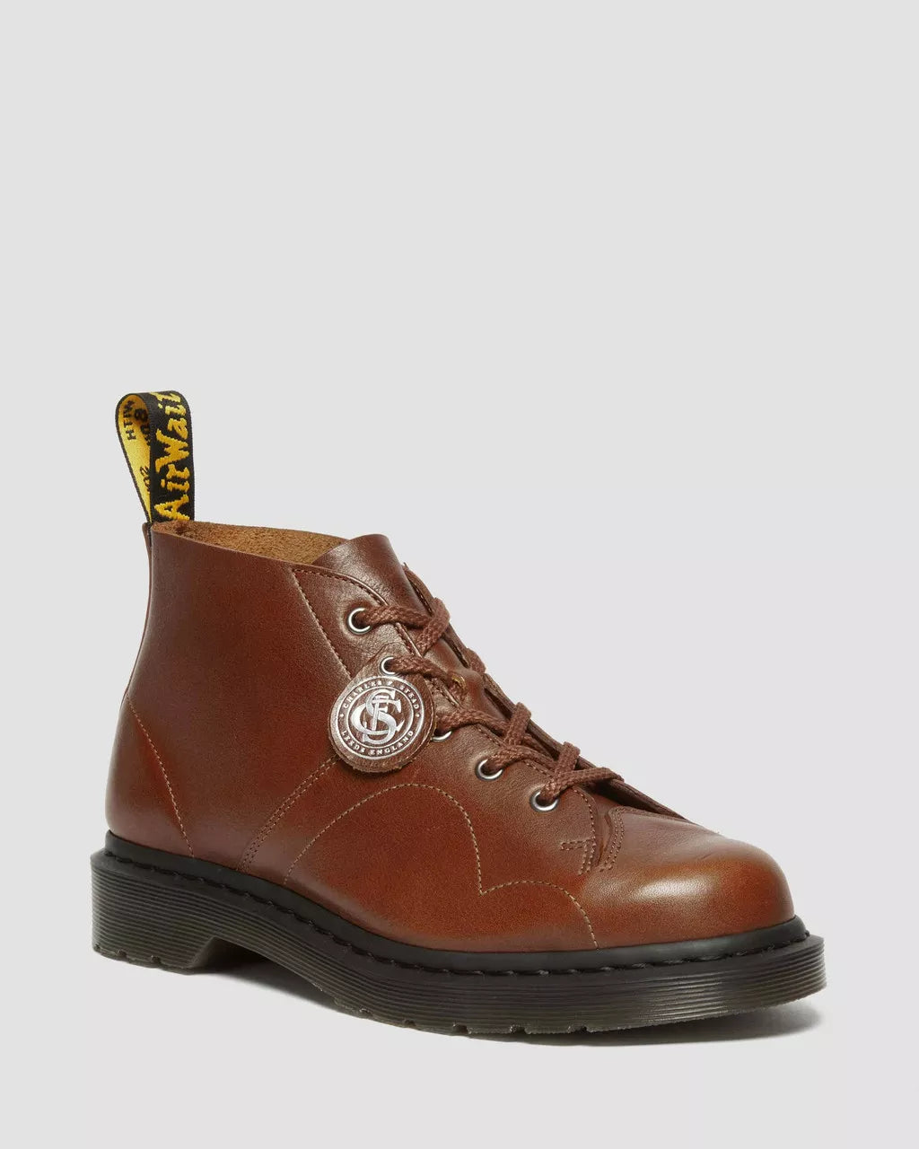 Buckingham Leather Monkey Boots for Men - Stylish & Durable Church Shoes for Casual & Outdoor Wear