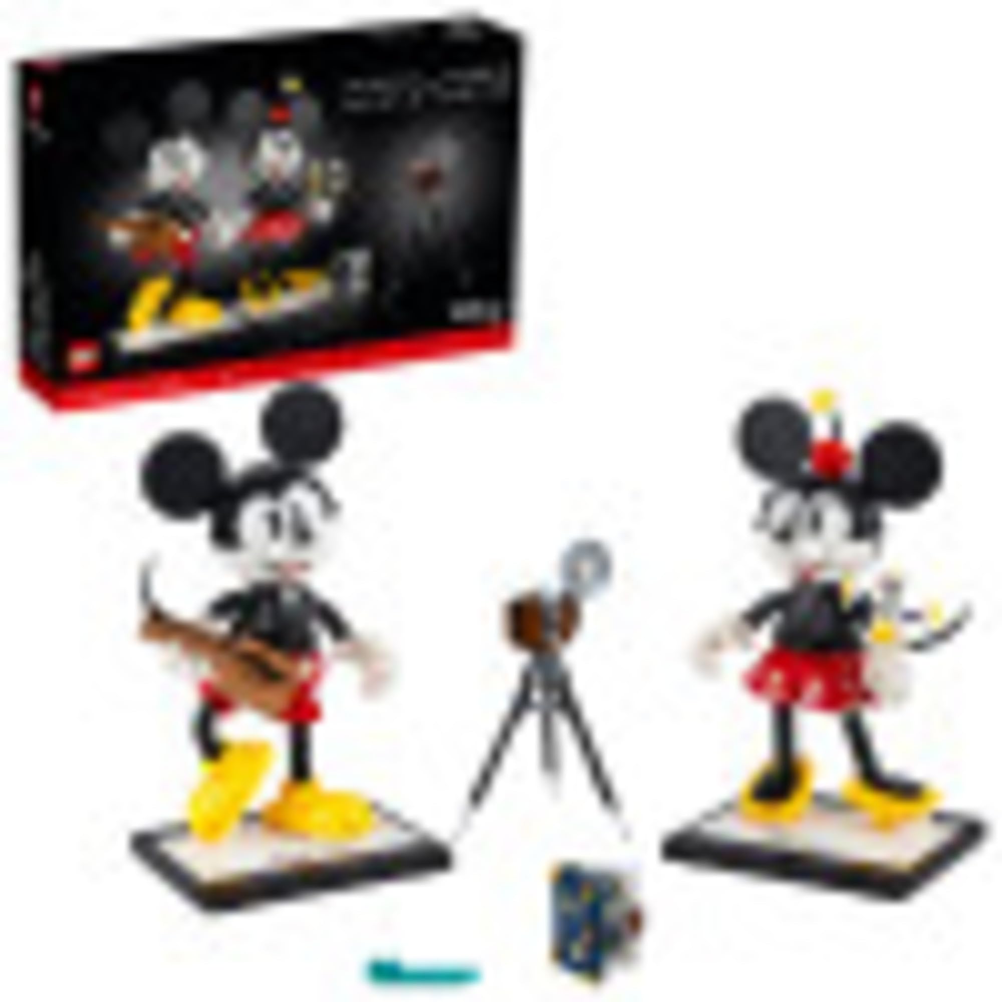 **LEGO Disney Mickey Mouse & Minnie Mouse Buildable Characters Set (43179) – Classic Collectible Adult Building Kit with 1,739 Pieces, Multicolor – Perfect for Disney Fans, Home Display & Gift Giving**