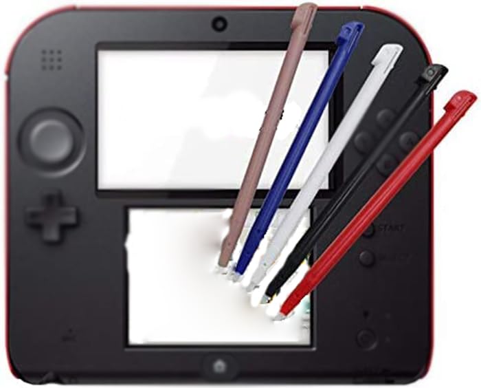 4PCS Red Plastic Stylus Pen for Nintendo 2DS - Touch Screen Game Console Accessories - Perfect for Gaming, Drawing & Precise Touch Control