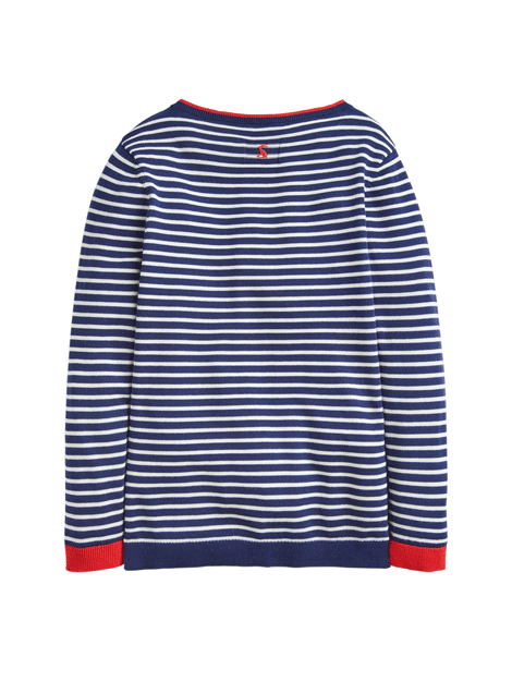 Joules Miranda Navy Stripe Sequin Horse Sweater - Stylish Equestrian Pullover for Women | Perfect for Riding, Casual Wear & Countryside Outings