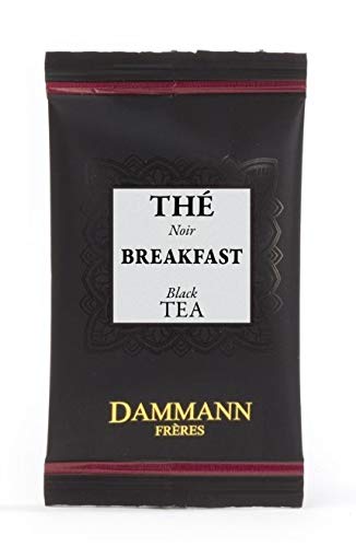 DAMMANN FRERES Premium Breakfast Tea - 120 Individually Wrapped Crystal Enveloped Tea Bags (Bulk Box) | Perfect for Morning Rituals, Office Breaks & Afternoon Relaxation