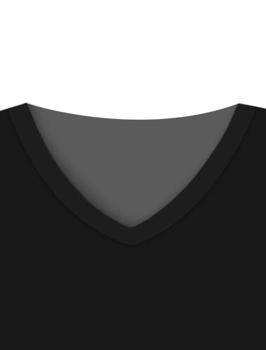 V Neck Sets-black